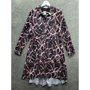 Atelier Dress Women's 4 Mauve Pink Black Quartz High Low NWT